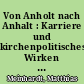 Von Anholt nach Anhalt : Karriere und kirchenpolitisches Wirken des Theodor Fabricius (1501-1570)