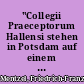 "Collegii Praeceptorum Hallensi stehen in Potsdam auf einem so gefährlichen aber auch guten Posten" : die Auswirkungen des Franckeschen Pietismus auf das Große Militärwaisenhaus Potsdam
