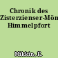Chronik des Zisterzienser-Mönchklosters Himmelpfort