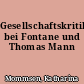 Gesellschaftskritik bei Fontane und Thomas Mann