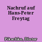 Nachruf auf Hans-Peter Freytag