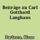 Beiträge zu Carl Gotthard Langhans