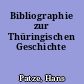 Bibliographie zur Thüringischen Geschichte