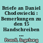 Briefe an Daniel Chodowiecki : Bemerkungen zu den 15 Handschreiben von Franz Heinrch Ziegenhagen