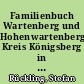 Familienbuch Wartenberg und Hohenwartenberg, Kreis Königsberg in der Neumark