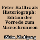 Peter Hafftiz als Historiograph : Edition der Vorrede zum Microchronicon Marchicum