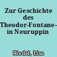Zur Geschichte des Theodor-Fontane-Denkmals in Neuruppin