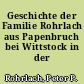 Geschichte der Familie Rohrlach aus Papenbruch bei Wittstock in der Prignitz