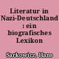 Literatur in Nazi-Deutschland : ein biografisches Lexikon
