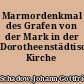 Marmordenkmal des Grafen von der Mark in der Dorotheenstädtischen Kirche