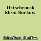 Ortschronik Klein Buckow