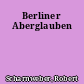 Berliner Aberglauben