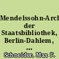 Mendelssohn-Archiv der Staatsbibliothek, Berlin-Dahlem, Archivstraße 11