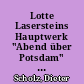 Lotte Lasersteins Hauptwerk "Abend über Potsdam" : eine Erwerbung für die Nationalgalerie