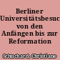 Berliner Universitätsbesucher von den Anfängen bis zur Reformation
