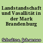 Landstandschaft und Vasallität in der Mark Brandenburg