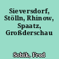Sieversdorf, Stölln, Rhinow, Spaatz, Großderschau