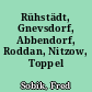 Rühstädt, Gnevsdorf, Abbendorf, Roddan, Nitzow, Toppel