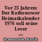 Vor 25 Jahren: Der Rathenower Heimatkalender 1976 soll seine Leser nicht erreichen
