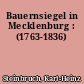Bauernsiegel in Mecklenburg : (1763-1836)