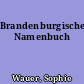 Brandenburgisches Namenbuch