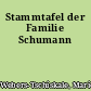 Stammtafel der Familie Schumann