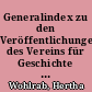 Generalindex zu den Veröffentlichungen des Vereins für Geschichte der Stadt Wien (früher Alterthms-Verein zu Wien) : 1856-1976