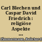 Carl Blechen und Caspar David Friedrich : religiöse Aspekte im Werk Blechens