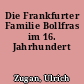 Die Frankfurter Familie Bollfras im 16. Jahrhundert